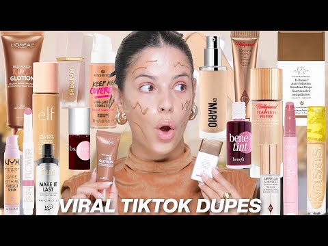 testing VIRAL TIKTOK makeup dupes 2023