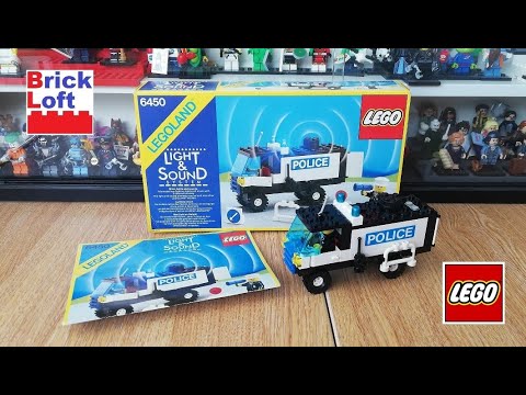 Lego 6450 Vintage Mobile Police Truck with Light & Sound from 1985!