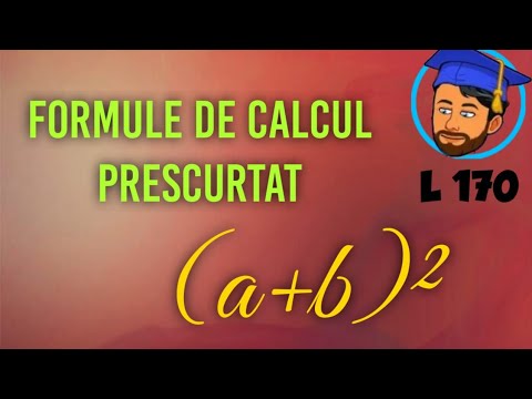 FORMULE DE CALCUL PRESCURTAT - Lecția 170