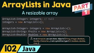ArrayLists in Java (Part 1)