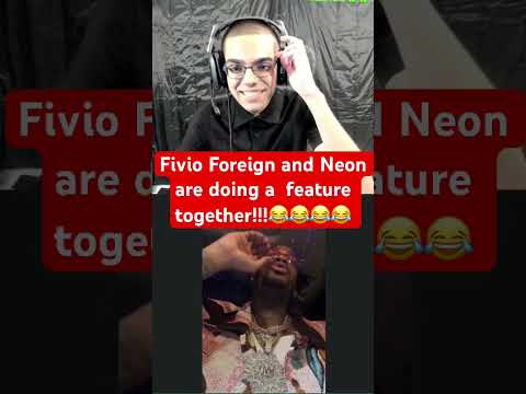 Fivio Foreign and Neon are doing a  feature together!!!😂😂 #neon #kaicenat #fivioforeign #adinross