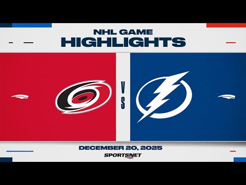 NHL Highlights | Hurricanes vs. Lightning - December 20, 2025