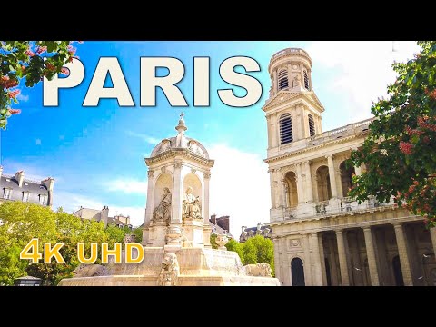 Paris Walking tour -Saint-Germain-des-Prés to Eglise Saint-Sulpice [4K]