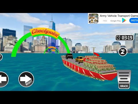 US Army Vehicle Truck Transport Simulator - Army Car Jeep Motorcycle Ship Transport - Gameplay #5