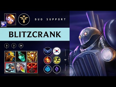 Blitzcrank Support vs Alistar - KR Diamond Patch 25.24