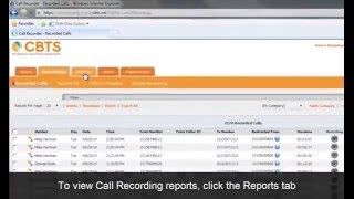 Connected Office Voice Tutorial - Hosted Call Recording Portal