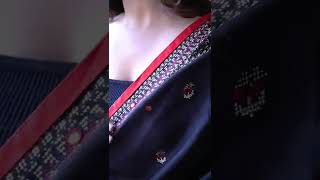 Gorgeous black saree from Amazon #sareestyle #youtubepartner
