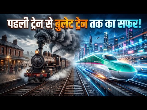 पहली ट्रेन से Bullet Train तक का सफर 🚂 | History of Trains in Hindi | Train Evolution Documentary
