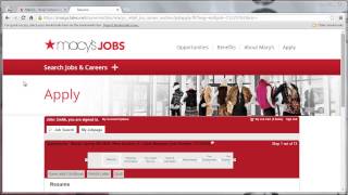 Macy's Application Online Video