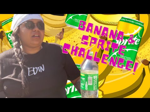 BANANA & SPRITE CHALLENGE - NO REACTION - TW BURPING!