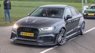 640HP Widebody Audi RS3 Sedan - Revs & Accelerations!