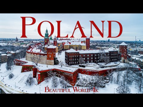 Poland 4K | Peaceful Winter Landscapes of Historic Cities and Frozen Rivers
