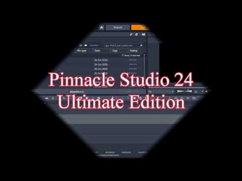Pinnacle Studio 24 Ultimate (Basic Tutorial)
