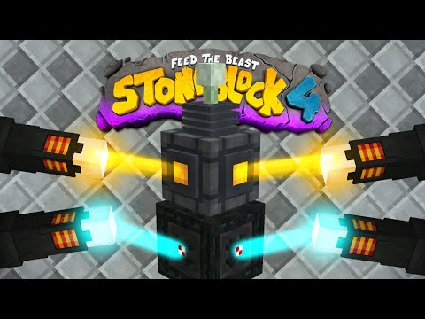 Stoneblock 4 Minecraft Modpack EP13 CABLE FREE with Powah