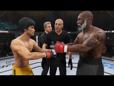 UFC 4 - Bruce Lee vs. Old Mike Tyson - Dragon Fights 🔥🐉