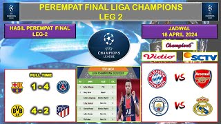 Download lagu Hasil Liga Champions tadi malam II Barcelona VS PSG II Dortmund VS Atletico Madrid UCL 2024 mp3