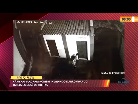 Igreja de São Francisco das Chagas em José de Freitas é arrombada e câmeras flagram ação 06 05