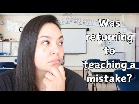 I went back to teaching after a 2 year break: my honest experience (full recap)
