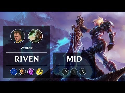 Riven Mid vs Katarina - EUW Challenger Patch 9.1