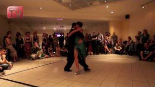 Roxana Suarez & Sebastian Achaval, Russia, Moscow, Milonga in rest."Le Cafe", 06.05.2010