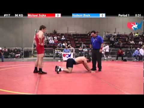 FILAJRGR: 96 KG: Michael Sojka (Cardinal WC) vs. Hudson Buck (NDSU)