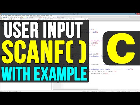 Scanf Function in C Programming Language Video Tutorial