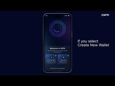 How to set up a new XSPA wallet — step-by-step