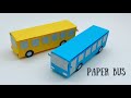 How To Make Easy Paper Toy BUS For Kids Nursery Craft Ideas Paper Craft Easy KIDS Crafts BUS