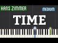 Hans Zimmer - Time (Inception) Piano Tutorial | Medium