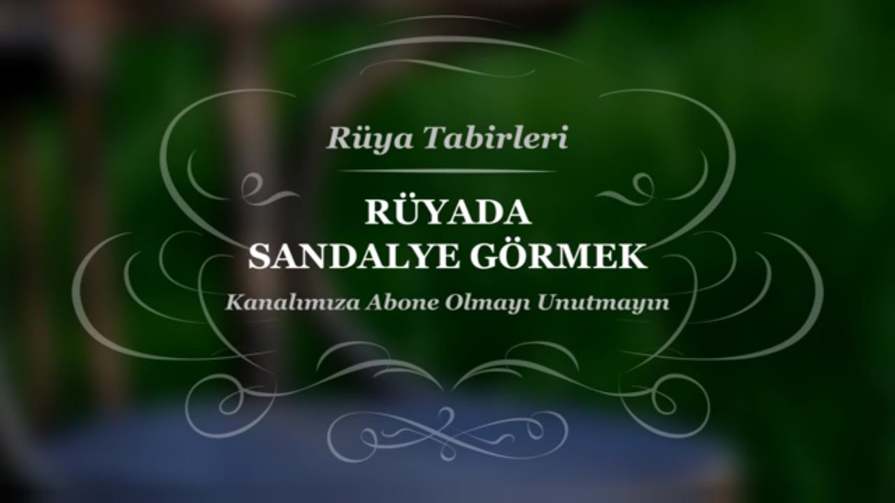 Rüyada Sandalye Görmek, Almak, Oturmak | Rüya Tabirleri