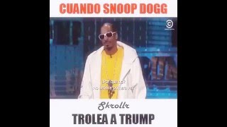 Big Snoop Dogg fuck wit Donald Trump. Hell yeah