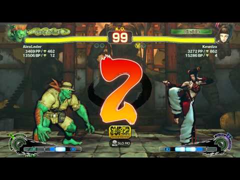 AlexLeder (BL) vs Kewdzo (JU) | SSF4: Arcade Edition PC - Ranked Match