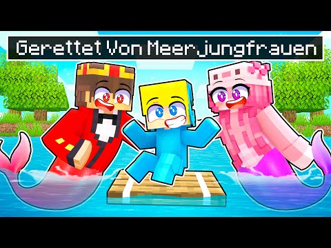 Gerettet von MEERJUNGFRAUEN in Minecraft!