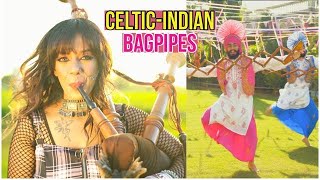 Celtic-Indian Folk Music (Bagpipes & Bhangra) - Frantic Feathers (Toss the feathers)