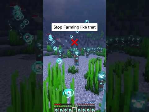 Easy Best Automatic Zombie/Trident/XP Farm #shorts #minecraft