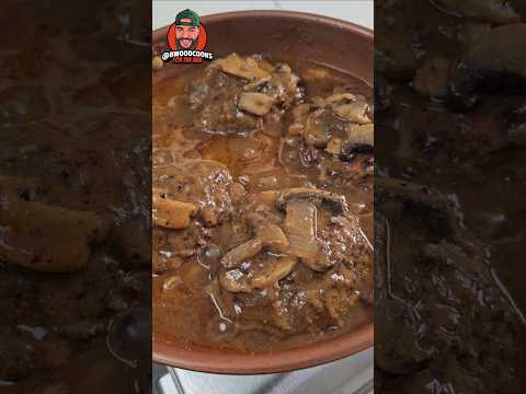 Grandma's Secret SALISBURY STEAK #shorts #food #cooking #dinner #easyrecipe