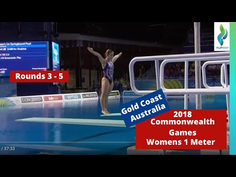 2018 Commonwealth Games Diving - Womens 1 Meter Diving - Rounds 3-5