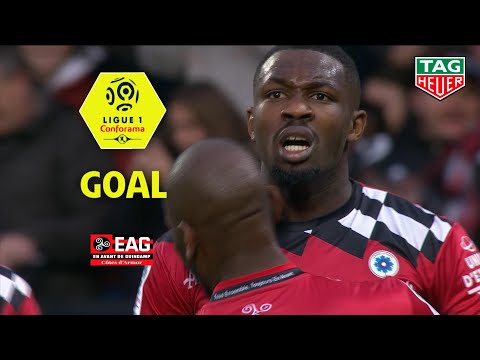 Goal Marcus THURAM (22') / EA Guingamp - Olympique Lyonnais (2-4) (EAG-OL) / 2018-19