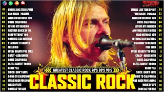 Guns N Roses, Nirvana, ACDC, Queen, Bon Jovi, Scorpions, Aerosmith 🔥 Best Classic Rock Of 70 80s 90s