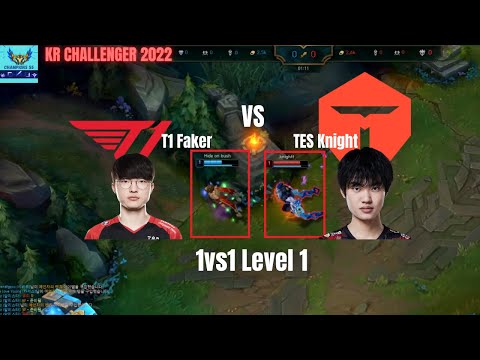 TES Knight vs T1 Faker Korea Challenger 2022 Patch 12.14 Replay How To Play Sylas Mid