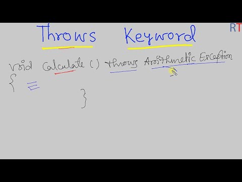 Java 116 Throws Keyword In Java Java Exception Handling