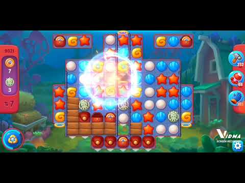 Fishdom. 9021 hard level no boosters. 16 moves