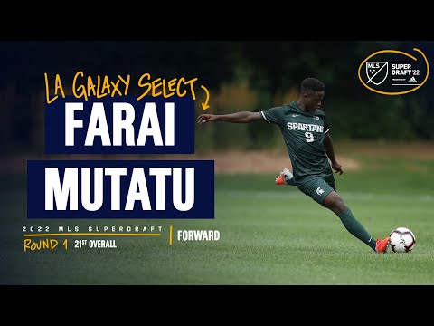 Greg Vanney announces Farai Mutatu as the 21st overall selection in the 2022 MLS SuperDraft