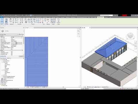 V004_Revit pitched and flat roofs