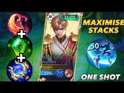50 STACK AAMON ULTIMATE TRICK! 😱 BUILD FULL BRUST | MLBB