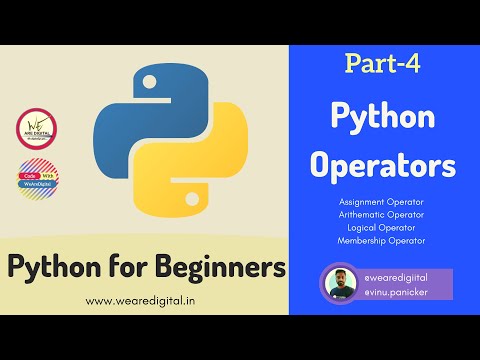 Python For Begineers Part 4 Operators In Python Learn Python In Hindieasy Tutorial