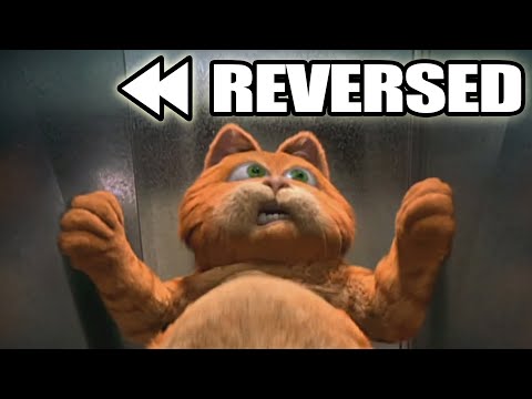 Garfield (2004) - Garfield climbs through vents REVERSED