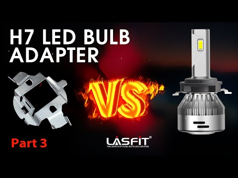 How to: H7 LED headlight bulb retainer holder adapter install on VW Jetta / Mercedes ML350 E350