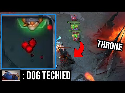 Techies NEXT LEVEL PUSH!! - WTF He's Making People brain damage!!