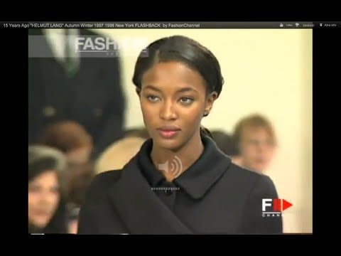 15 Years Ago "HELMUT LANG" Autumn Winter 1997 1998 New York FLASHBACK  by FashionChannel